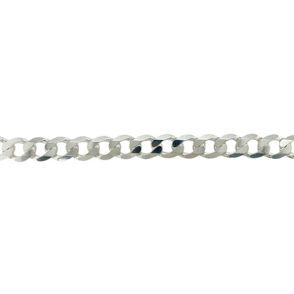New 925 Silver 8.75" Curb Bracelet