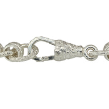 Load image into Gallery viewer, Bring timeless design and detailed craftsmanship to your jewellery collection with this new 925 silver 9&quot; patterned engraved rollerball bracelet—a bold and elegant piece with vintage-inspired appeal.

Design: Featuring 10mm wide rollerball-style links, the bracelet alternates between smooth polished links and finely engraved patterns, creating a refined and eye-catching contrast.

