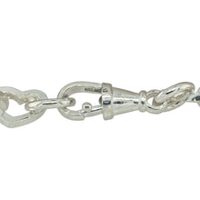Load image into Gallery viewer, Bring romantic charm and bold style to your jewellery collection with this new 925 silver 8&quot; heart link bracelet—a playful yet elegant piece that stands out with its statement design.

Design: Featuring 13mm wide heart-shaped links, this bracelet offers a bold and expressive look, blending softness and structure in a modern silhouette.
Material: Made from solid 925 sterling silver, the polished finish provides a smooth, high-shine surface that enhances the shape and detail of each link.

