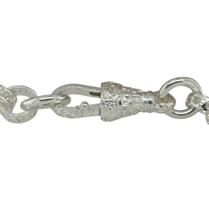 Bring delicate charm and graceful style to your jewellery collection with this new 925 silver 7.5" open patterned heart link bracelet—a light and romantic piece with elegant detailing.

Design: Featuring 8mm wide open heart-shaped links with patterned detailing, this bracelet offers a sweet, feminine look with subtle texture and movement.
Material: Made from solid 925 sterling silver, the polished finish enhances the intricate patterning and adds a soft, reflective shine.
