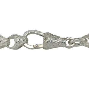 Bring natural inspiration and timeless texture to your jewellery collection with this new 925 silver 8" patterned acorn link bracelet—a unique piece with intricate design and symbolic charm.

Design: Featuring 8mm wide acorn-inspired links with detailed patterning, this bracelet captures the beauty of nature with a classic and textured style.
Material: Made from solid 925 sterling silver, the polished finish highlights the fine engraving and adds a soft, lustrous shine.
