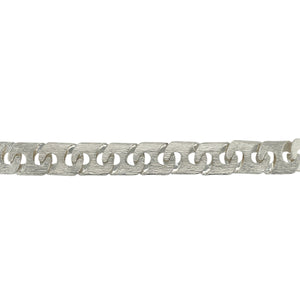 New 925 Silver 8" Patterned Bali Link Bracelet
