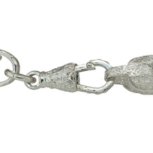 Load image into Gallery viewer, Bring floral elegance and bold texture to your jewellery collection with this new 925 silver 7.75&quot; patterned tulip link bracelet—a striking piece that blends natural inspiration with intricate design.

Design: Featuring 12mm wide tulip-shaped links with detailed patterning, this bracelet offers a bold yet graceful look inspired by flowing floral forms.
Material: Made from solid 925 sterling silver, the polished finish enhances the textured surfaces and brings out the depth of the patterned links.


