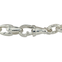 Load image into Gallery viewer, Bring graceful detail and floral charm to your jewellery collection with this new 925 silver 8&quot; patterned tulip link bracelet—a delicate yet distinctive piece inspired by nature&#39;s elegance.

Design: Featuring 7mm wide tulip-shaped links with fine patterning, this bracelet offers a refined floral-inspired look with subtle texture.
Material: Made from solid 925 sterling silver, the polished finish enhances the intricate design while delivering a soft, elegant shine.

