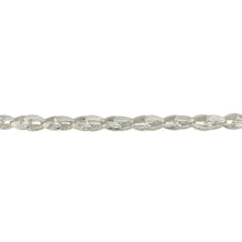 Load image into Gallery viewer, New 925 Silver 7.5&quot; Patterned Tulip Link Bracelet
