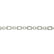 Load image into Gallery viewer, New 925 Silver &amp; Cubic Zirconia Set 7.5&quot; Gypsy Style Bracelet
