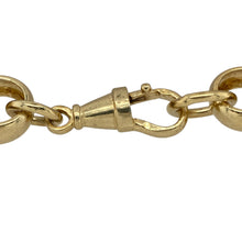 Load image into Gallery viewer, Bring luxurious tone and bold craftsmanship to your jewellery collection with this new solid 925 silver heavily 9ct yellow gold plated 8&quot; patterned engraved round link belcher bracelet—a standout piece with vintage detail and substantial style.

Design: Featuring 12mm wide round belcher links with ornate engraved patterning, this bracelet offers a rich, textured look with timeless circular links.

