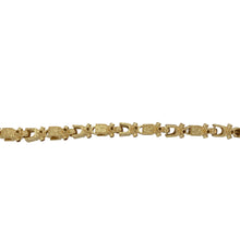 Load image into Gallery viewer, New Solid 925 Silver Heavily 9ct Gold Plated 8.5&quot; Lego Link Bracelet
