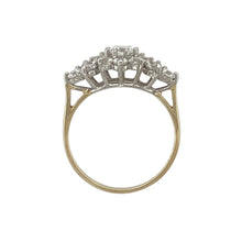 Load image into Gallery viewer, 9ct Gold &amp; Cubic Zirconia Set Cluster Ring

