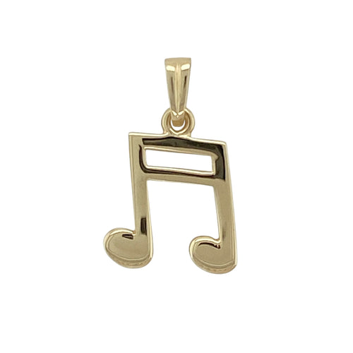 9ct Gold Music Note Pendant