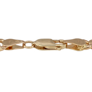 Make a bold and timeless statement with this pre-owned 9ct yellow gold 7.75" curb bracelet—a substantial piece designed for classic style and everyday confidence.

Design: Featuring 6mm wide curb links, the bracelet offers a smooth, interlocking pattern that lies flat against the wrist for a sleek and polished look.
Material: Made from 9-carat yellow gold, the high-shine finish enhances the depth and weight of the traditional curb link design.
