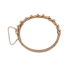 Load image into Gallery viewer, 9ct Gold Vintage Hinged Bangle
