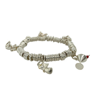 925 Silver 8" Charm Bracelet