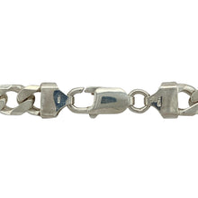 Load image into Gallery viewer, Add bold sophistication and timeless style to your collection with this pre-owned 925 silver 18&quot; curb chain—a classic piece that makes a strong statement, perfect for everyday wear or elevating special occasion looks.

Design: This necklace features a substantial 7mm wide curb link design, offering a bold and polished appearance that stands out on the neckline.
Material: Made from 925 silver, the bright, high-shine finish enhances the strong, classic look and adds a refined, luxurious touch.

