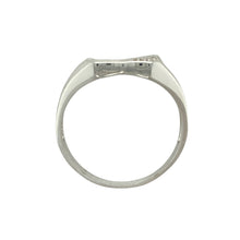 Load image into Gallery viewer, New 925 Silver &amp; Cubic Zirconia Set Shield Signet Ring
