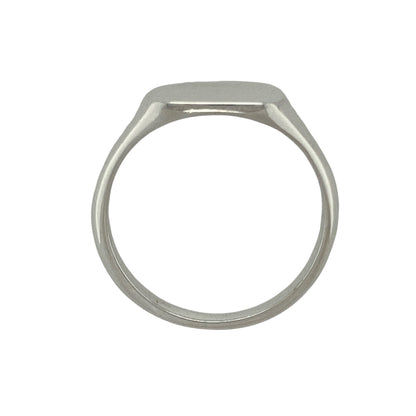New 925 Silver Plain Square Signet Ring