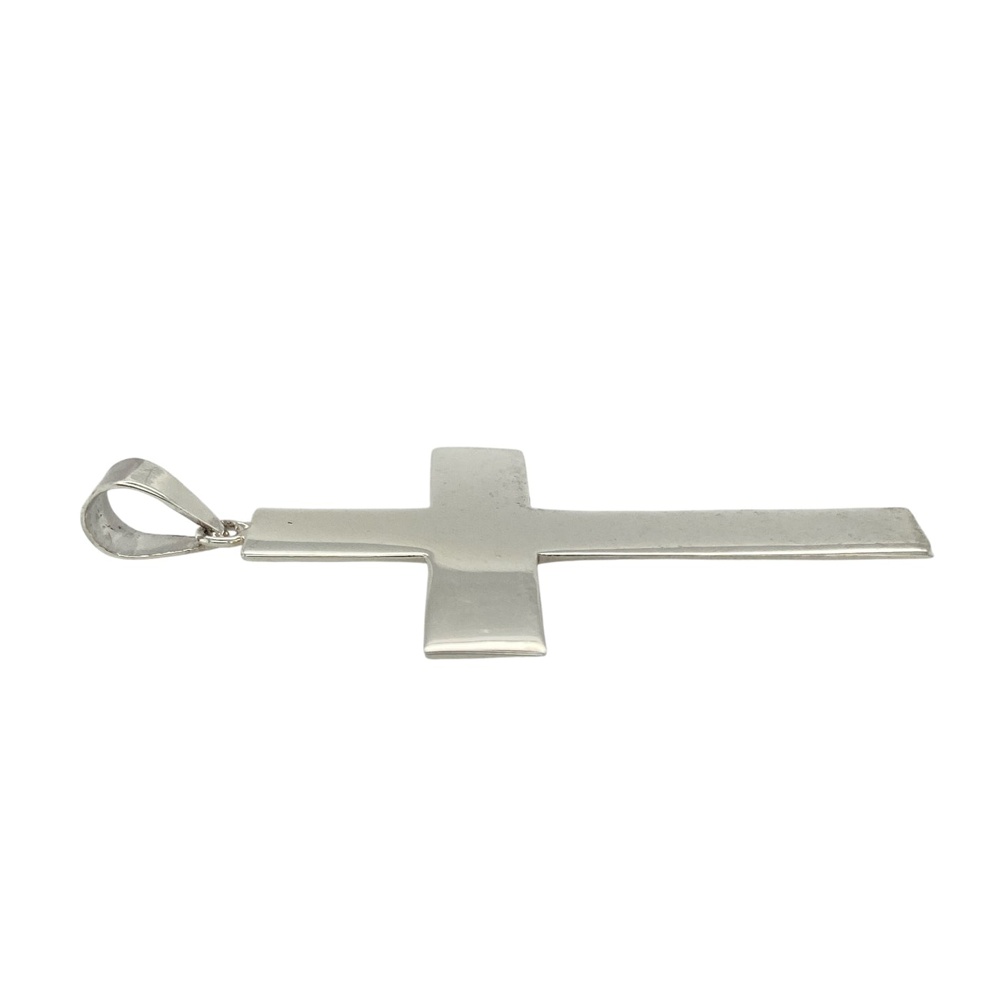 New 925 Silver Large Plain Cross Pendant