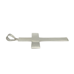 New 925 Silver Large Plain Cross Pendant