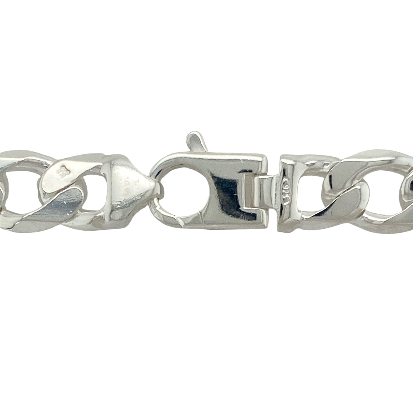 Bring bold sophistication and timeless style to your collection with this new 925 solid silver 26" curb chain, offering a classic design and commanding presence—perfect for making a confident statement.

Design: The chain features a traditional 26" curb style with wide 11mm links, creating a sleek and strong look that never goes out of style. Its clean lines and substantial profile make it a versatile and enduring choice.
