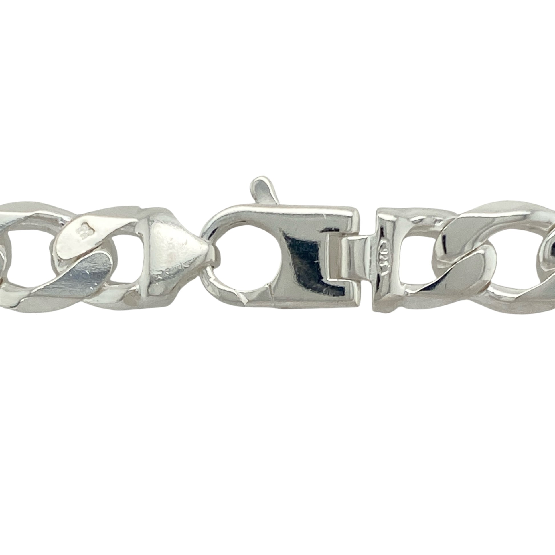 Bring bold sophistication and timeless style to your collection with this new 925 solid silver 26" curb chain, offering a classic design and commanding presence—perfect for making a confident statement.

Design: The chain features a traditional 26" curb style with wide 11mm links, creating a sleek and strong look that never goes out of style. Its clean lines and substantial profile make it a versatile and enduring choice.
