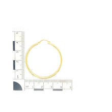 Load image into Gallery viewer, New 9ct Gold 40mm Plain Hoop Creole Earrings
