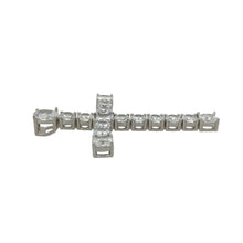Load image into Gallery viewer, New 925 Silver &amp; Cubic Zirconia Set Large Cross Pendant
