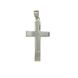 New 925 Silver Plain Large Cross Pendant