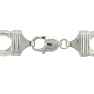 Bring bold sophistication and ultimate impact to your collection with this new 925 solid silver 24" curb chain, offering a striking design and commanding presence—perfect for making a truly unforgettable statement.

Design: The chain features a traditional 24" curb style with extra-wide 16mm links, creating a strong, sleek, and powerful look. Its bold silhouette and classic design make it a standout choice for those who love statement pieces.
