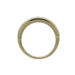 9ct Gold & Diamond Illusion Set Band Ring