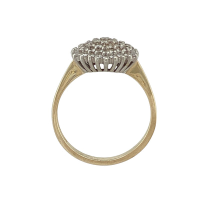 9ct Gold & Diamond Set Cluster Ring