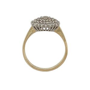 9ct Gold & Diamond Set Cluster Ring