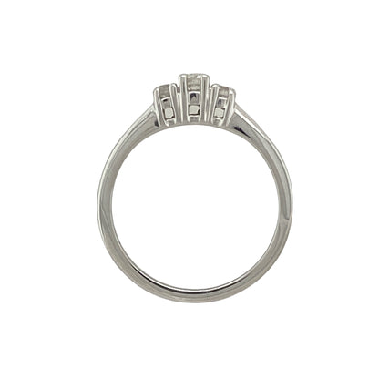 Platinum & Diamond Set Trilogy Ring