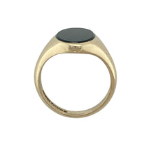 Load image into Gallery viewer, 9ct Gold &amp; Bloodstone Oval Signet Ring
