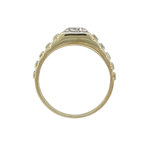 9ct Gold & Cubic Zirconia Set Watch Style Ring