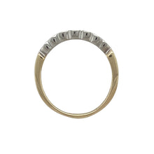 Load image into Gallery viewer, 9ct Gold &amp; Diamond Set Seven Stone Band Ring
