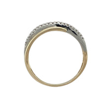 Load image into Gallery viewer, 9ct Gold &amp; Diamond Set Crossover Band Ring
