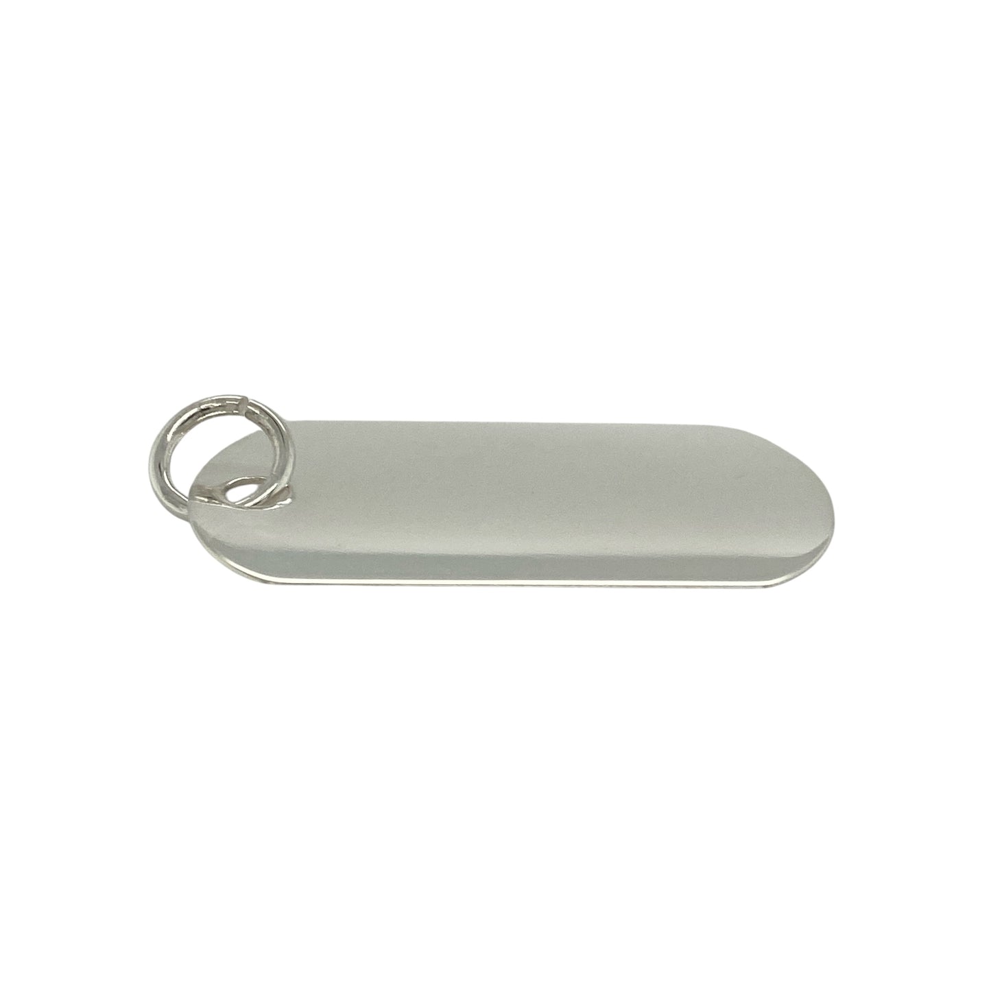 925 Silver Plain Dog Tag Tag Pendant