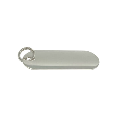 925 Silver Plain Dog Tag Tag Pendant