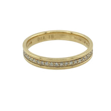 Load image into Gallery viewer, 18ct Gold &amp; Diamond Set Band Ring
