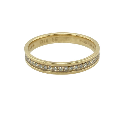 18ct Gold & Diamond Set Band Ring