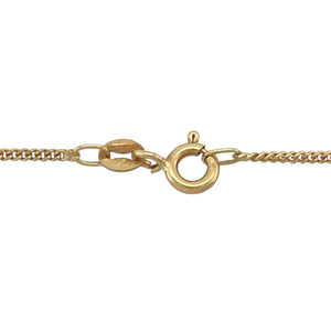 18ct Gold & Diamond Set Cross 18" Necklace