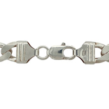 Load image into Gallery viewer, Bring bold sophistication and striking presence to your collection with this pre-owned 925 silver 24&quot; curb chain, offering a powerful blend of classic design and substantial weight—perfect for making a confident, standout statement.

Design: The chain features a traditional curb link design with an impressive 10mm width, creating a strong, polished look that commands attention and adds bold style to any outfit.

