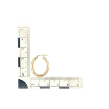 Load image into Gallery viewer, 9ct Gold Plain Oval Creole Earrings
