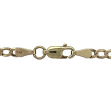 Load image into Gallery viewer, Bring classic shine and timeless versatility to your collection with this pre-owned 9ct yellow gold curb chain, offering a refined design and effortless elegance — perfect for everyday wear or special occasions.

Design: This sleek 21&quot; curb chain features closely interlocking links with a 3mm width, creating a smooth, balanced look that sits beautifully against the neck.

