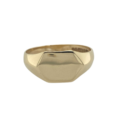 9ct Gold Hexagon Signet Ring