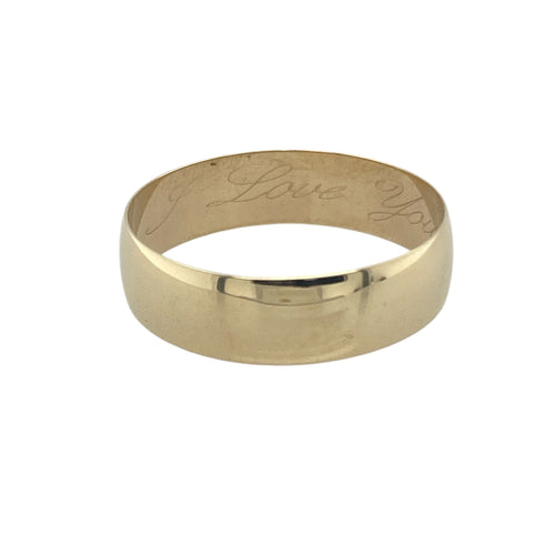 9ct Gold 6mm Wedding Band Ring
