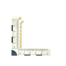 Load image into Gallery viewer, 9ct Gold Twisted Bar Drop Earrings
