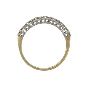 18ct Gold & Diamond Set Seven Stone Band Ring