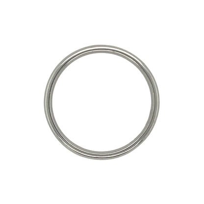 9ct White Gold 4mm Wedding Band Ring