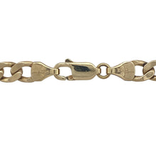 Load image into Gallery viewer, Bring strong style and classic shine to your collection with this pre-owned 9ct yellow gold curb chain, offering bold presence and timeless appeal — perfect for everyday wear or elevated occasion styling.

Design: This 20&quot; curb chain features solid, interlocking links with a 5mm width, creating a sleek and substantial look that sits flat and comfortably against the neckline.
Material: Made from 9-carat yellow gold, the polished finish enhances its rich golden tone, delivering a radiant, confident shine.
